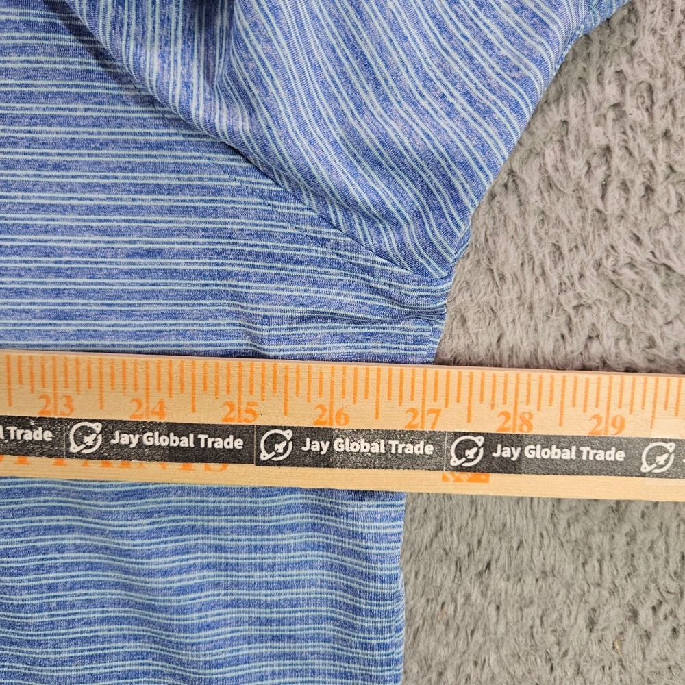 Johnnie-O Mens XXL Blue Striped Performance Polo New Seabury Cape Cod Golf Shirt - Picture 8 of 10